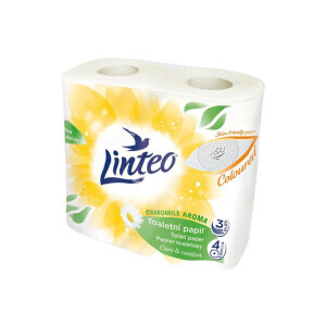 Linteo Toaletní papír Chamomile 4ks 3-vrstvý (10/bal)