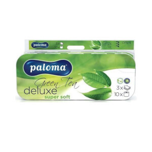 Paloma Toaletní papír 10ks 3-vrstvý Deluxe Green Tea (9/bal)