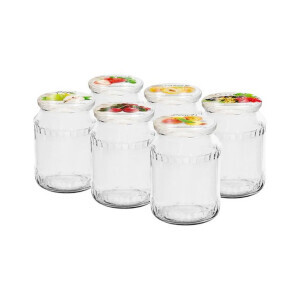 Sklenice zavařovací s víčkem 720ml Ø82 6ks