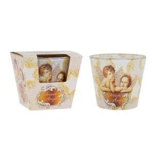 Santo 115g svíčka ve skle Christmas Angel(6/krt)