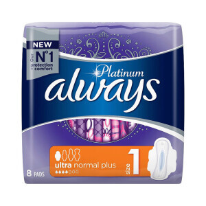 Always Vložky Ultra Platinum Normal 8ks (16/krt)