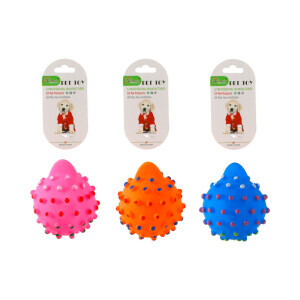 Hračka pro psy pískací míč s ostny 9,5cm (12/bal 240/krt)