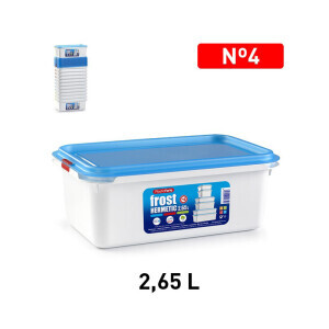 P.Forte Dóza plast Frost obdél. 2,65l Trans. (12/bal)