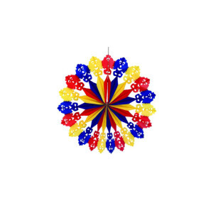 PapStar Party vějíř dekorativní 60cm