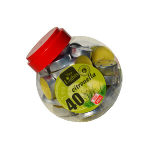 Admit Svíčka čajová 40ks v dóze Citronella (6/krt)