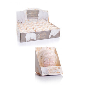 Bartek Svíčka Dysk 75 box Christmas Angel Wings (20/bal)