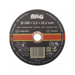 Magg Řezný kotouč na nerez 180*2,2*22,2mm (5/bal 20/krt)