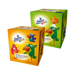 Linteo Box papír.kapesník 80ks 2-vrstvý Kids (24/krt)