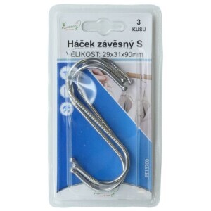 Háček závěsný S 3ks (24/bal 288/krt)