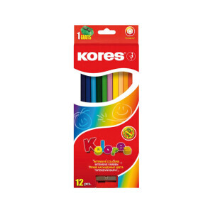 Kores Pastelky ergo Kolores 12ks s ořezávátkem (12/bal 96/krt)