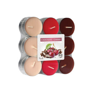 Bispol Svíčka čajová 18ks Chocolate&Cherry (6/krt)