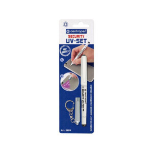 Centropen Popisovač Security UV +lampička BL (10/bal 100/krt)