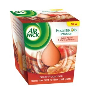 Airwick Svíčka 105g Essential Sugar Apple&Warm Cinnamon (6/krt)