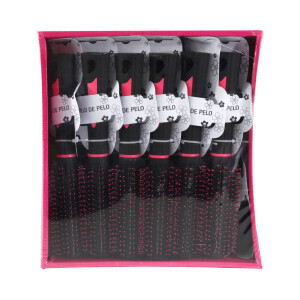 Kartáč na vlasy Black&Pink kulatý (12/bal 144/krt)