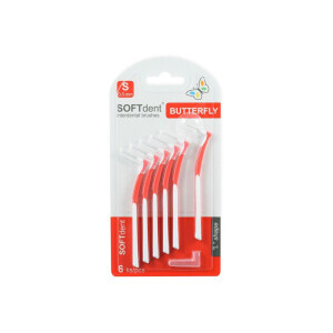 Soft Dent Mezizubní kartáčky Butterfly "L" 6ks S (12/krt)