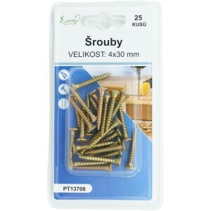 Šrouby 4*30mm/25ks (24/bal 288/krt)