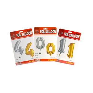 Balónky fóliový číslo 17'' (20/bal 2000/krt)