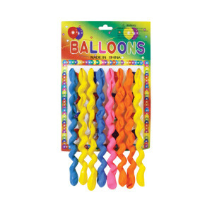 Balónky 8ks spirálové mix (12/bal 1200/krt)