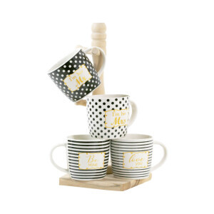 Hrnek keramika 350ml Black&White (12/bal 72/krt)