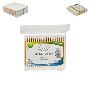 Vatové tyčinky v sáčku 100ks (20/bal 480/krt)