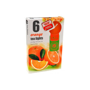 Admit Svíčka čajová 6ks Orange (45/krt)