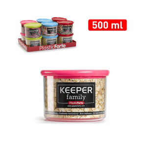 P.Forte Dóza plast Canister 500ml Color (12/bal)