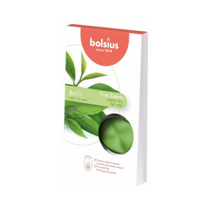 Bolsius Svíčka Waxmelts 6ks True Scents Green Tea (8/krt) 