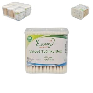 Vatové tyčinky box 160ks (6/bal 240/krt)