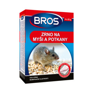 Bros 120g zrno na myši, krysy a potkany