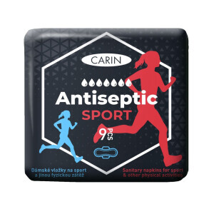 Carin vložky Sport Antiseptic 9ks 