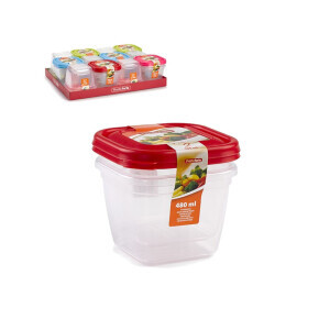 P.Forte Dóza plast set hran.2*480ml Color (12/bal)