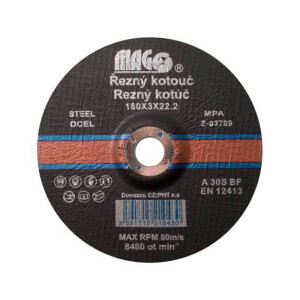 Magg Řezný kotouč na kov 180*3,0*22,2mm (5/bal 125/krt)