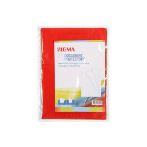 Sigma Obaly na doklady A4/25ks, 120mic Red