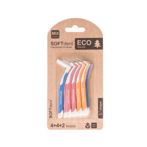 Soft Dent Mezizubní kartáčky Eco 10ks mix (12/krt)