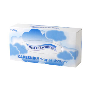 Soft Exclusive Kapesníčky BOX 150ks 2vrstvé (30/krt)