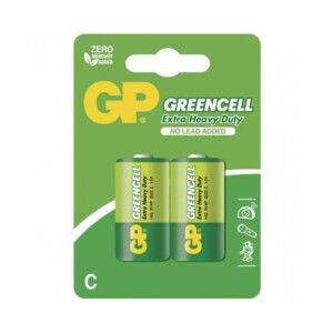 GP baterie zinková Greencell C/R14 2ks BL (10/bal 120/krt)