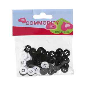 Knoflíky plast 1,3cm/70ks (12/bal 720/krt)