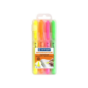 Centropen Zvýraznovač 2822 4ks etui (10/bal 50/krt)