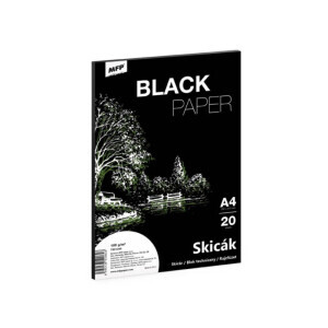 MFP Skicák A4/20listů černý 180g(12/krt)