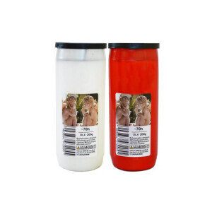 Admit Svíčka hřbitovní OL4 180g RED/WHITE (10/bal)