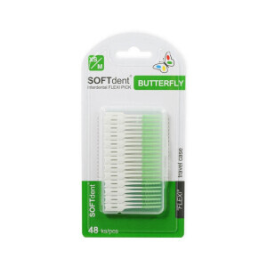 Soft Dent Mezizubní párátka Butterfly Flexi 48ks XS/M (12/krt)