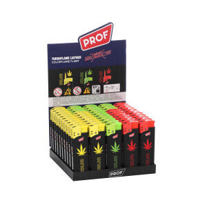 Prof Zapalovač Windproof Colorflame Leaves (50/bal 500/krt)