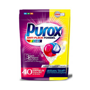 Purox Gelové kapsle Anti-Flex Color 40ks*18g (8/krt)