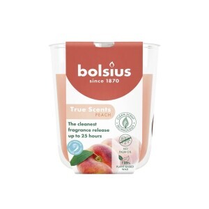 Bolsius Svíčka ve skle 80/73mm True Scents Broskev (6/krt)