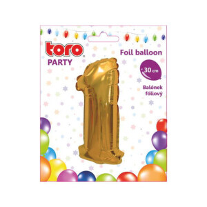 Balónky fóliový číslo 30cm '1' (48/krt)