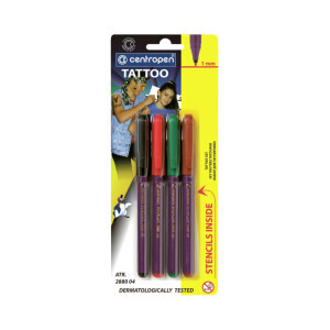 Centropen Fixy Tattoo 4ks BL (20/krt)