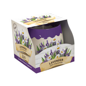 Santo 100g svíčka ve skle Lavender&Camomile (12/krt)