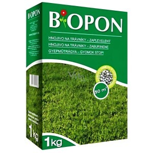 B*OPON 1kg na trávníky – zaplevelený (12/krt)