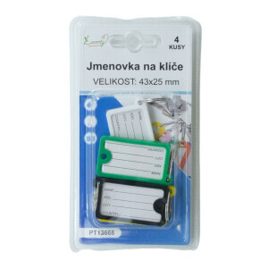 Jmenovka na klíče (24/bal 288/krt)