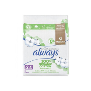 Always Vložky Organic Cotton Long 9ks (10/krt)